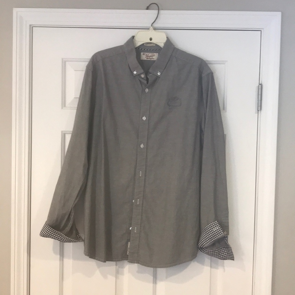 Penguin Button Down Shirt Stella Artois Grey XL